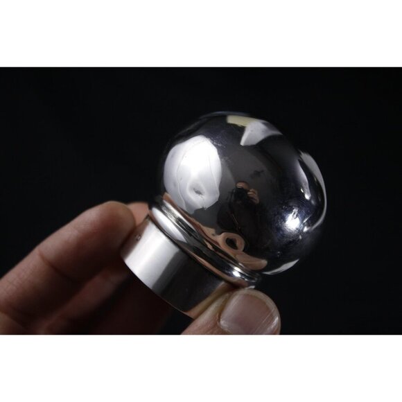 Large 1890 Victorian large silver topped perfume bottle, fancy cologne bottle - Picture 7 of 10